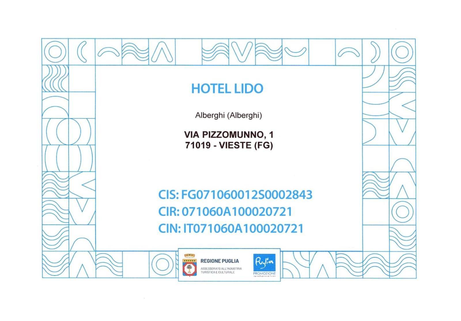 Hotel Lido Vieste Ngoại thất bức ảnh